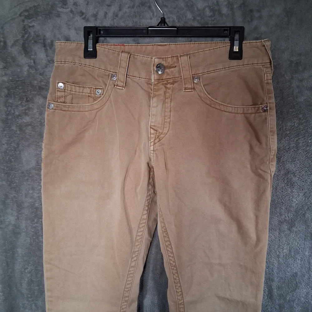 True Religion Slim Color Straw Mens 30‎ Inseam 33 Rare To Find  MEGJ19EDI Read